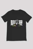 Lil Xan Baskılı Unisex Siyah V Yaka Tişört - Tshirt
