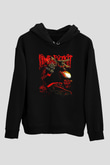 Limp Bizkit Baskılı Unisex Siyah Kapüşonlu Sweatshirt