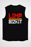 Limp Bizkit Baskılı Unisex Siyah Kolsuz Tişört - Tshirt