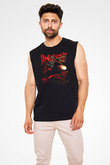 Limp Bizkit Baskılı Unisex Siyah Kolsuz Tişört - Tshirt