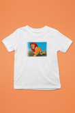 Lion King Baskılı Beyaz Unisex Çocuk Tişört