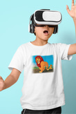 Lion King Baskılı Beyaz Unisex Çocuk Tişört