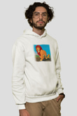 Lion King Beyaz Unisex Hoodie
