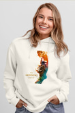 Lion King Beyaz Unisex Hoodie