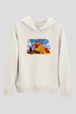 Lion King Beyaz Unisex Hoodie