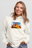 Lion King Beyaz Unisex Hoodie