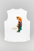 Lion King Beyaz Unisex Kolsuz Tişört