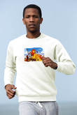 Lion King Beyaz Unisex Sweatshirt