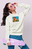 Lion King Beyaz Unisex Sweatshirt
