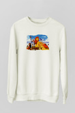 Lion King Beyaz Unisex Sweatshirt