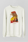 Lion King Beyaz Unisex Sweatshirt