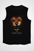 Lion King Siyah Unisex Kolsuz Tişört