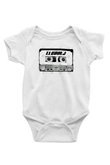 LL Cool J Baskılı Beyaz Unisex Bebek Body - Zıbın