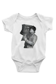 LL Cool J Baskılı Beyaz Unisex Bebek Body - Zıbın