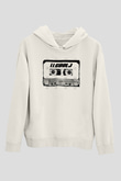 LL Cool J Baskılı Beyaz Unisex Kapüşonlu Sweatshirt
