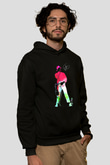 LL Cool J Siyah Unisex Kapüşonlu Sweatshirt