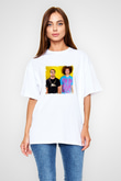 LMFAO Baskılı Unisex Beyaz Tişört
