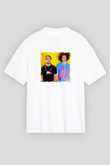 LMFAO Baskılı Unisex Beyaz Tişört