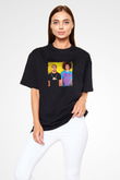 LMFAO Baskılı Unisex Oversize Siyah Tişört