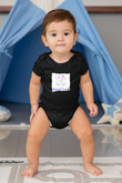 LMFAO Baskılı Unisex Siyah Bebek Body - Zıbın