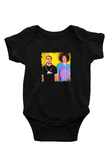 LMFAO Baskılı Unisex Siyah Bebek Body - Zıbın