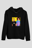 LMFAO Baskılı Unisex Siyah Hoodie