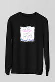 LMFAO Baskılı Unisex Siyah Sweatshirt