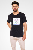 LMFAO Baskılı Unisex Siyah Tişört
