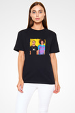 LMFAO Baskılı Unisex Siyah Tişört