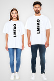 LMFAO Beyaz Unisex Tişört T-Shirt - TişörtFabrikası