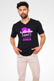 LMFAO Siyah Unisex V Yaka Tişört