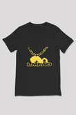 LMFAO Siyah Unisex V Yaka Tişört T-Shirt