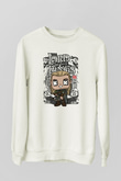 Lord Of The Rings Baskılı Unisex Beyaz Sweatshirt