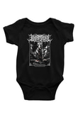 Lorna Shore Baskılı Unisex Siyah Bebek Body - Zıbın