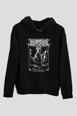 Lorna Shore Baskılı Unisex Siyah Kapüşonlu Sweatshirt