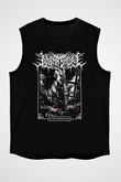 Lorna Shore Baskılı Unisex Siyah Kolsuz Tişört - Tshirt