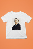 Louis Pasteur Baskılı Unisex Beyaz Çocuk Tişörtü - Tshirt