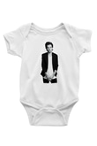 Louis Tomlinson Baskılı Beyaz Unisex Bebek Body - Zıbın