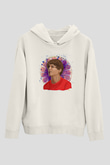 Louis Tomlinson Baskılı Beyaz Unisex Kapüşonlu Sweatshirt