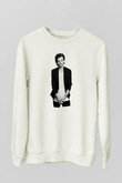 Louis Tomlinson Baskılı Beyaz Unisex Sweatshirt