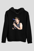 Louis Tomlinson Baskılı Unisex Siyah Hoodie