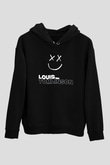 Louis Tomlinson Baskılı Unisex Siyah Hoodie