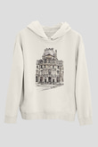 Louvre Müzesi Beyaz Unisex Kapşonlu Sweatshirt
