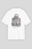 Louvre Müzesi Beyaz Unisex Oversize Tişört T-Shirt