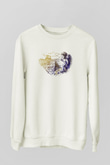 Louvre Müzesi Beyaz Unisex Sweatshirt