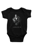 Ludacris Baskılı Unisex Siyah Bebek Body - Zıbın
