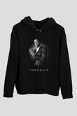 Ludacris Baskılı Unisex Siyah Hoodie
