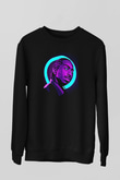 Ludacris Baskılı Unisex Siyah Sweatshirt