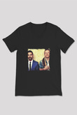 Macklemore Baskılı Unisex Siyah V Yaka Tişört