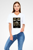 Mad Max Beyaz Unisex V Yaka Tişört T-Shirt